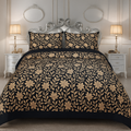 Rooma Crystal Cotton King Size Bed Sheet – Geometric Print Design #8997