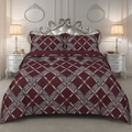 Rooma Crystal Cotton King Size Bed Sheet – Geometric Print Design #8984
