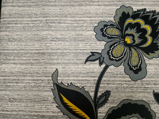 Crystal Cotton King Size Double Bed Sheet By Rooma - Elegant Floral Design (Design #5724)