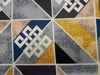 Crystal Cotton King Size Double Bed Sheet By Rooma - Elegant Floral Design (Design #9264)