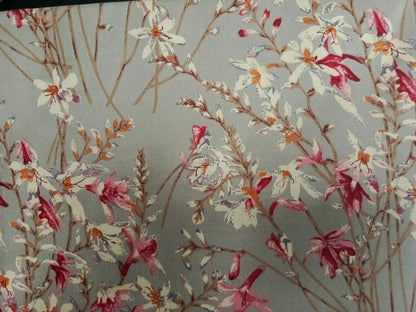 Rooma Crystal Cotton King Size Bed Sheet – Beige Floral Print (Design #8845)