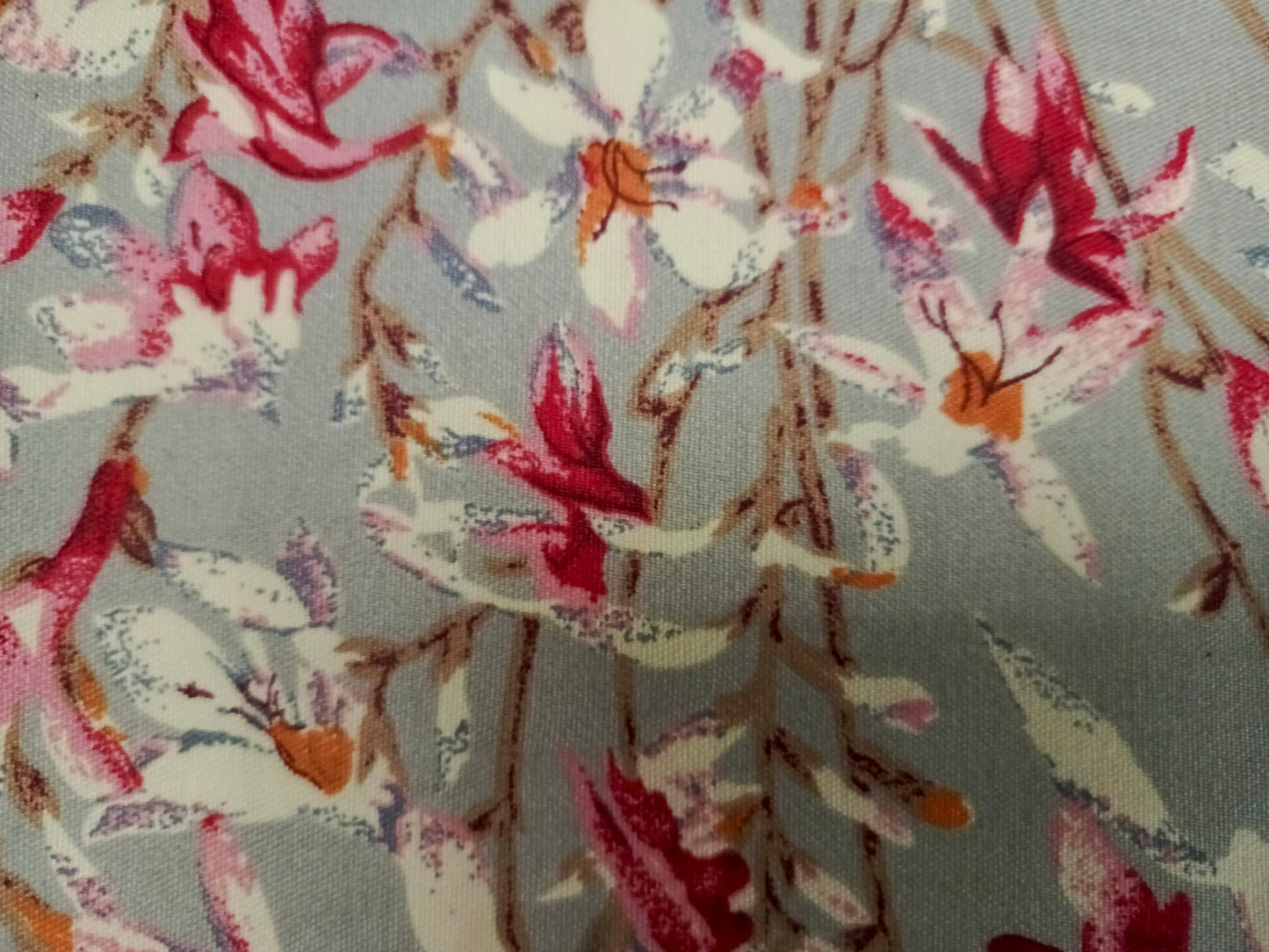 Rooma Crystal Cotton King Size Bed Sheet – Beige Floral Print (Design #8845)